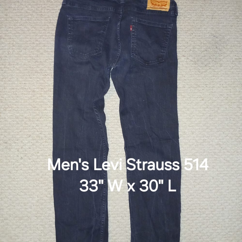 Levi's Men's Black Slim Straight Jeans